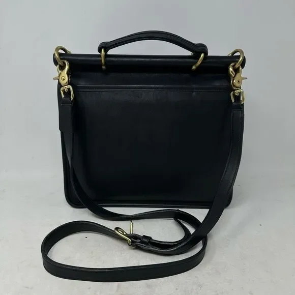 Coach Black Crossbody Bag with Structured Design - Picture 4 of 11